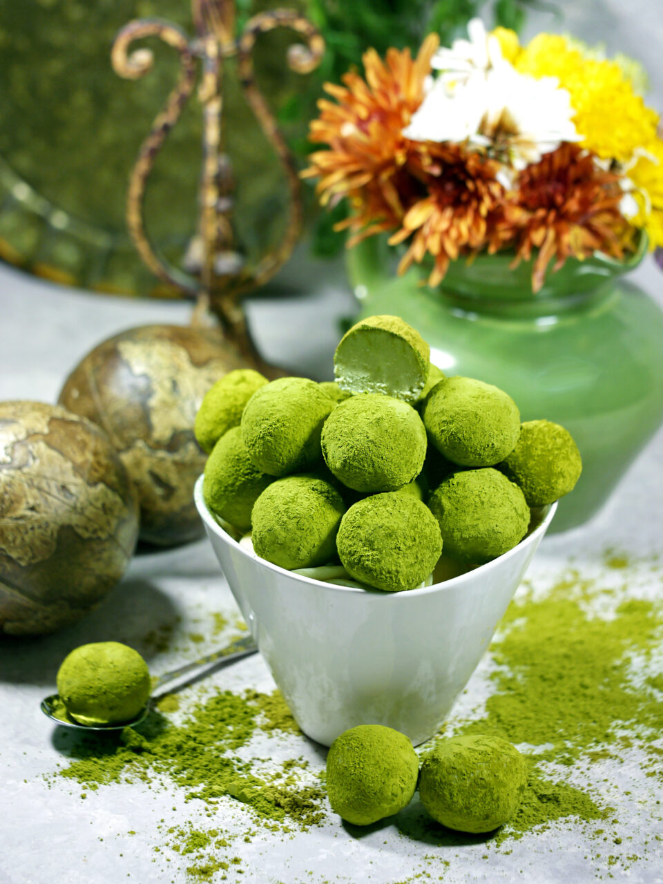 Matcha Green Tea Truffles